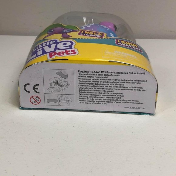 Little Live Pets Snowbreeze Lil Turtle Purple Interactive Toy Walk Swim Kids - Picture 2 of 10